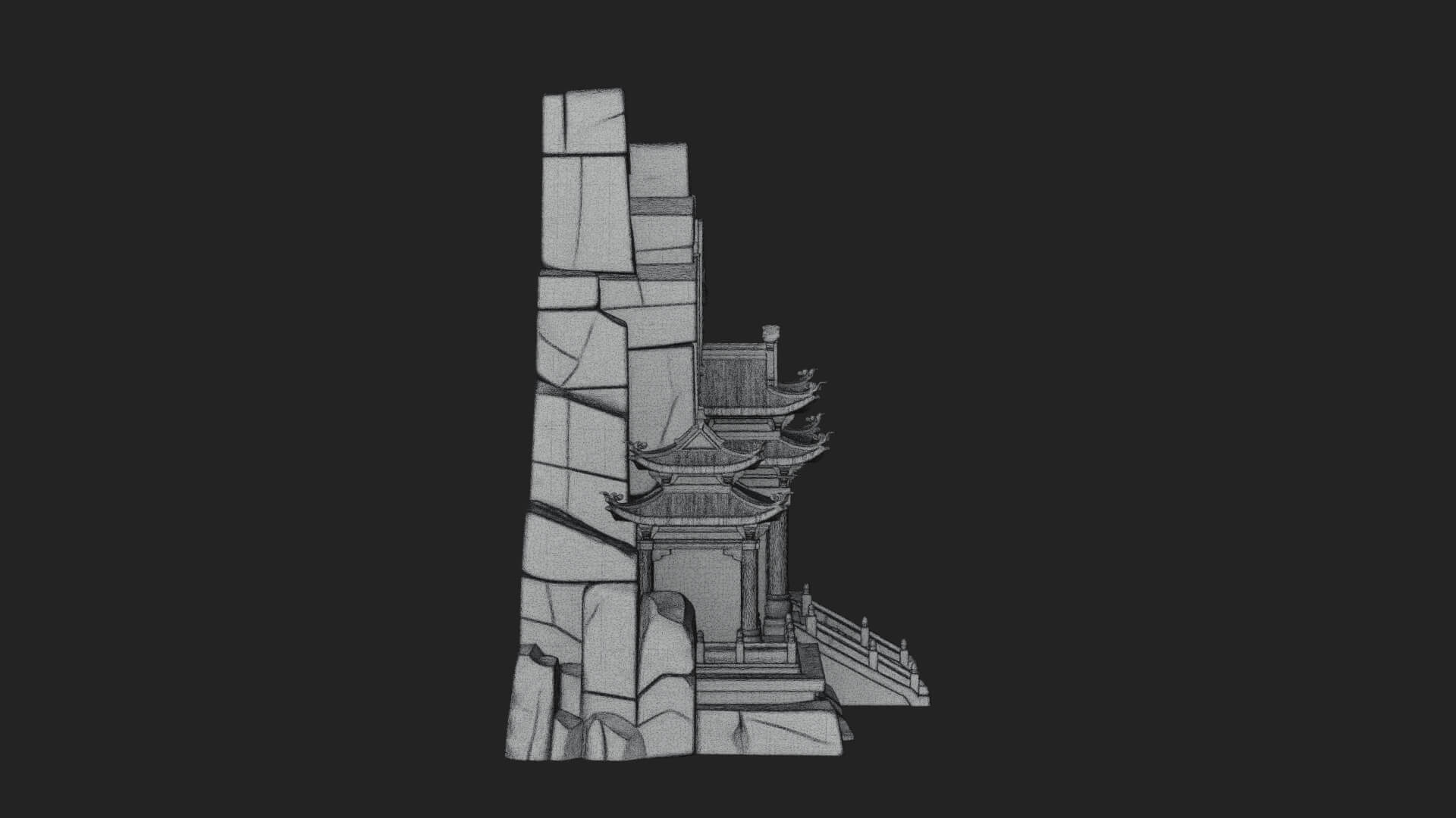 Fortified Pagoda Tower Design 19 3D Print Model 3D Model