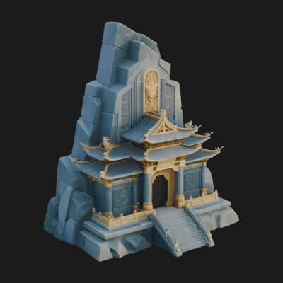 Fortified Pagoda Tower Design 19 3D Print Model