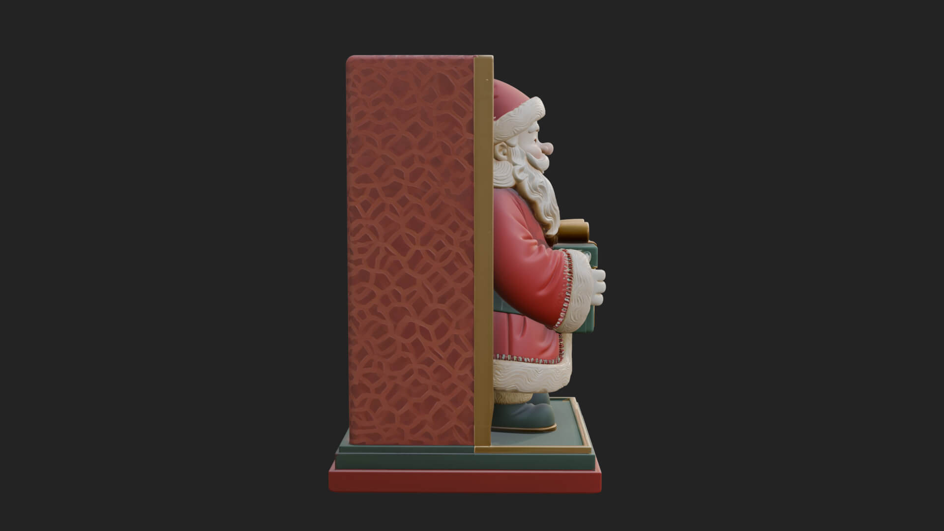 Framed Niche Santa Statue Design 1 3D Print Model 3D Model