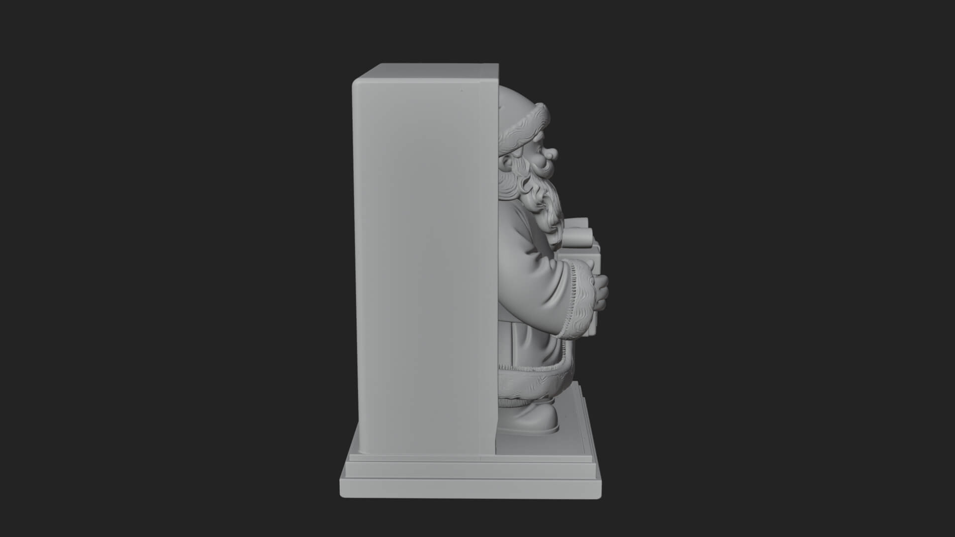 Framed Niche Santa Statue Design 1 3D Print Model 3D Model