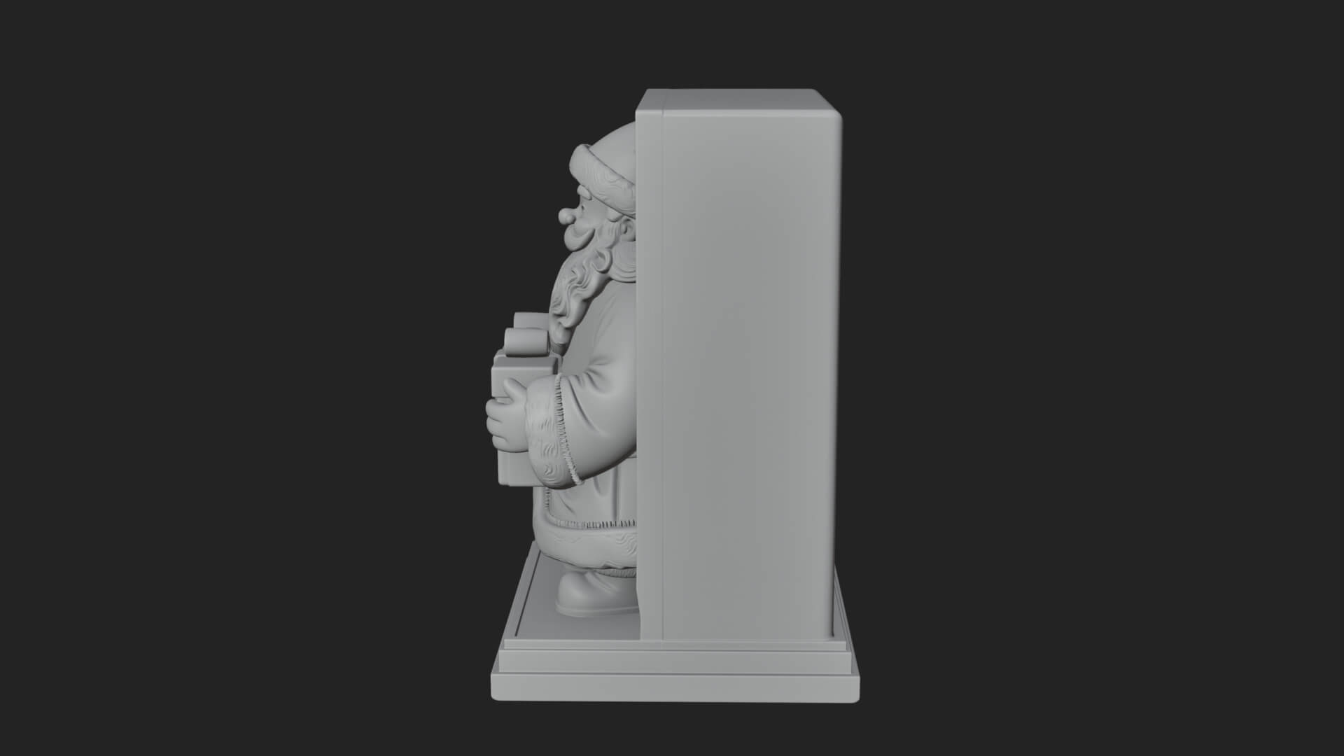 Framed Niche Santa Statue Design 1 3D Print Model 3D Model