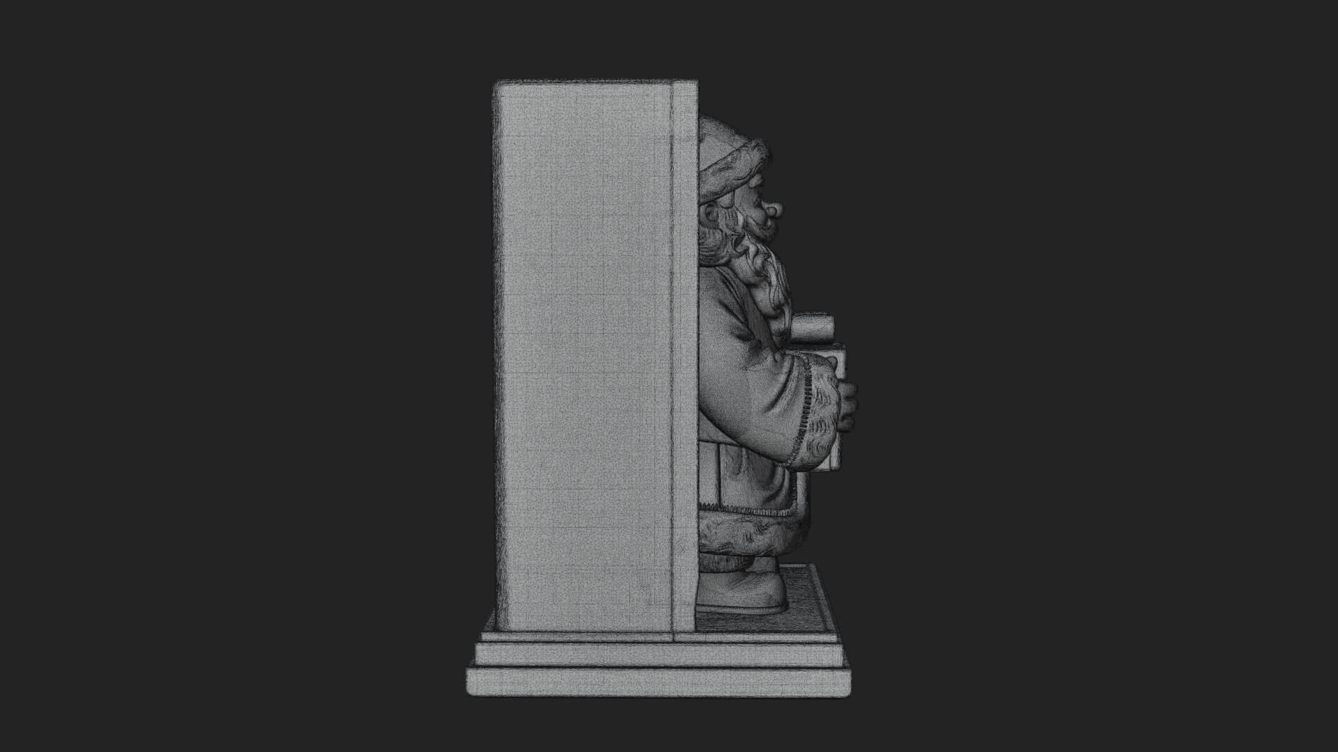 Framed Niche Santa Statue Design 1 3D Print Model 3D Model