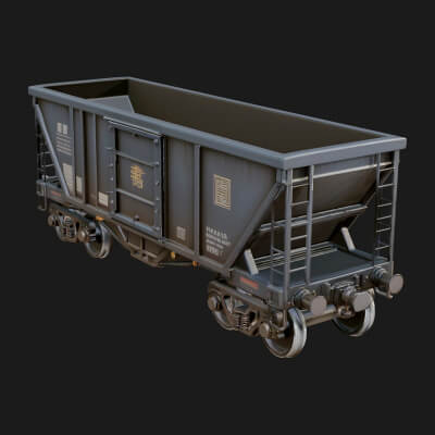 Freight Train Wagon Model Design 1 3D Print Model