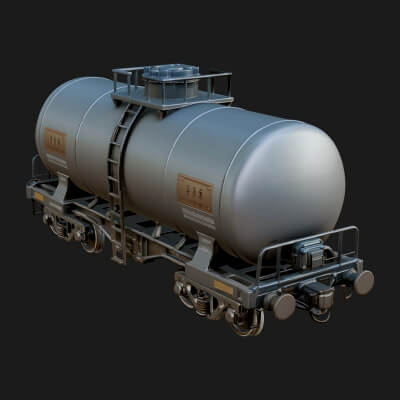 Freight Train Wagon Model Design 10 3D Print Model