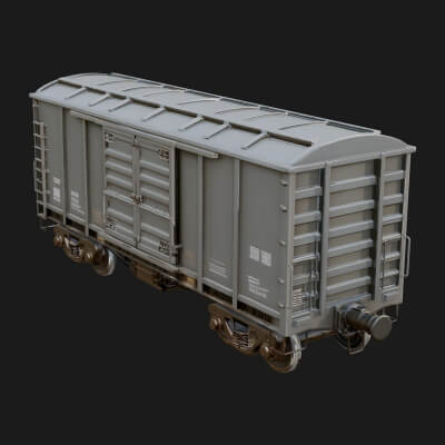 Freight Train Wagon Model Design 2 3D Print Model