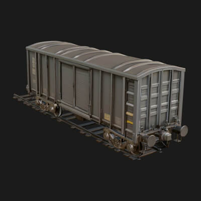 Freight Train Wagon Model Design 3 3D Print Model