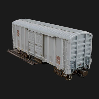 Freight Train Wagon Model Design 4 3D Print Model