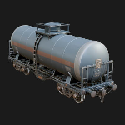 Freight Train Wagon Model Design 6 3D Print Model