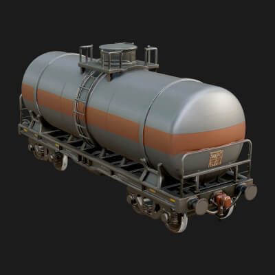 Freight Train Wagon Model Design 7 3D Print Model