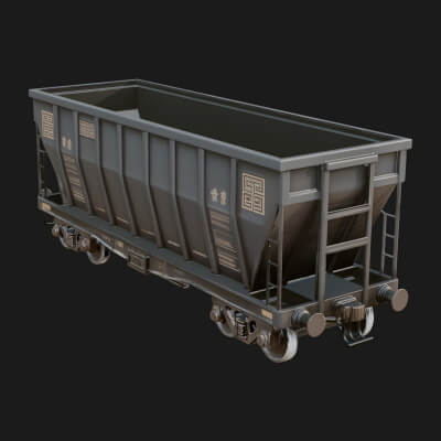Freight Train Wagon Model Design 8 3D Print Model