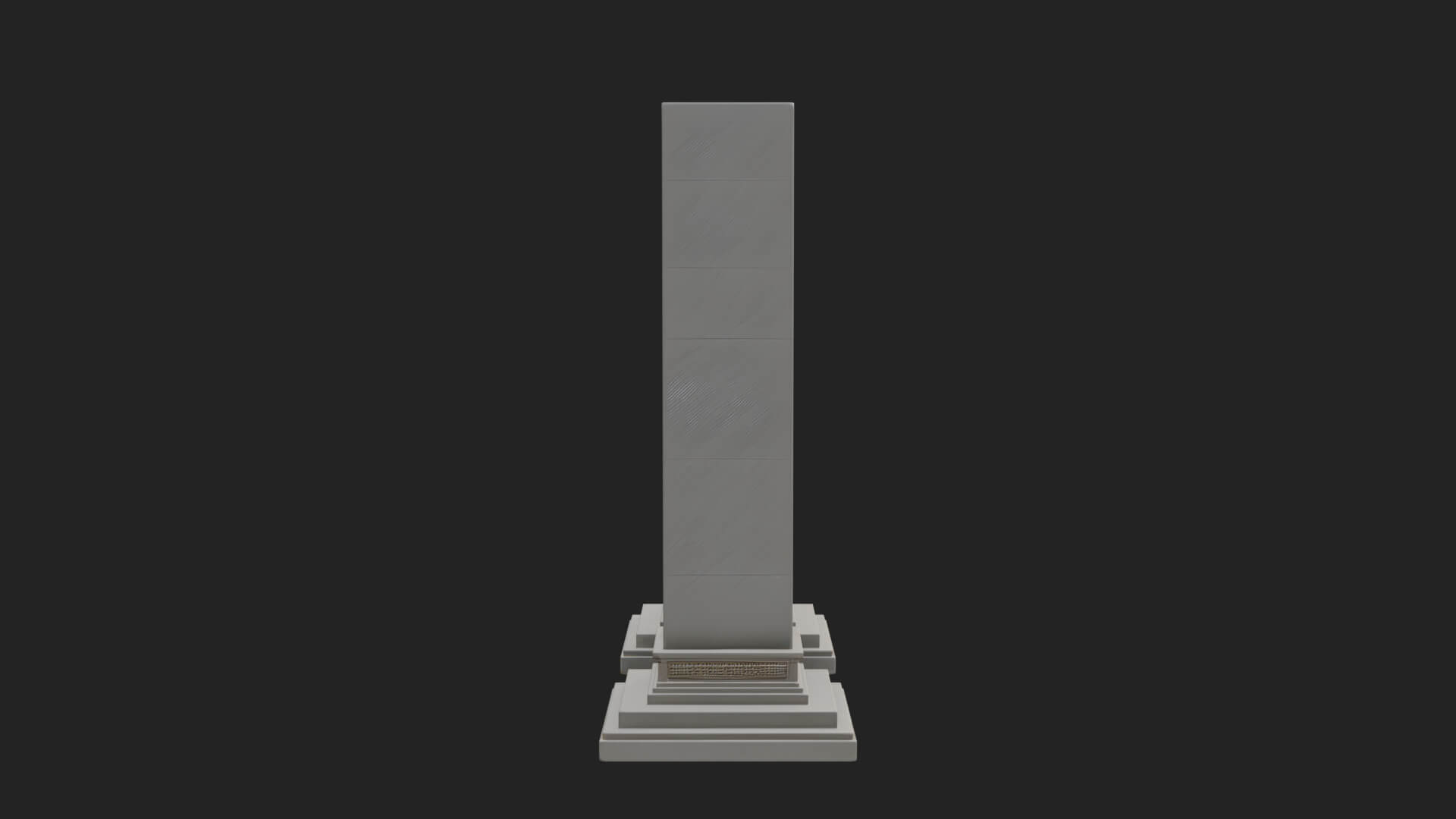 Fretwork Stone Arch Design 2 3D Print Model 3D Model