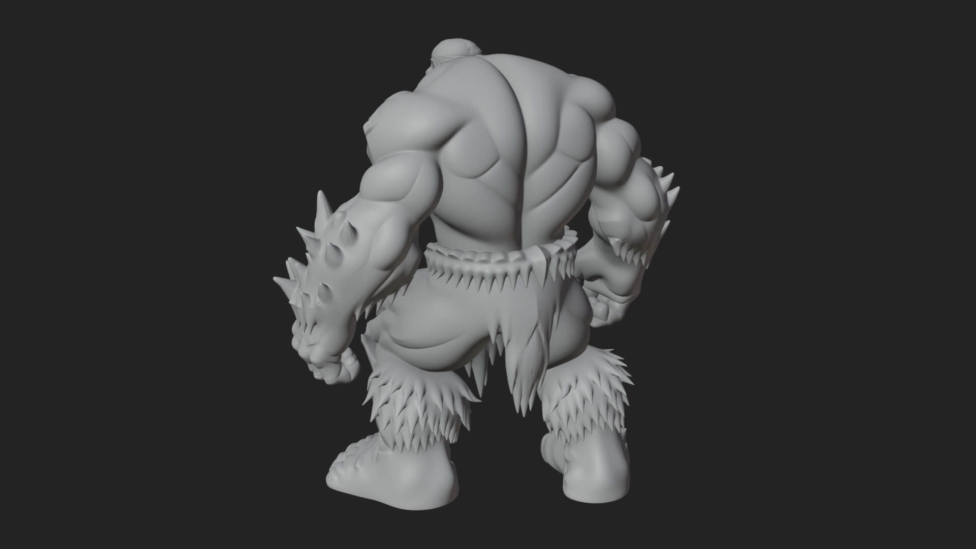 Frost Ice Giant Statue Design 1 3D Print Model 3D Model