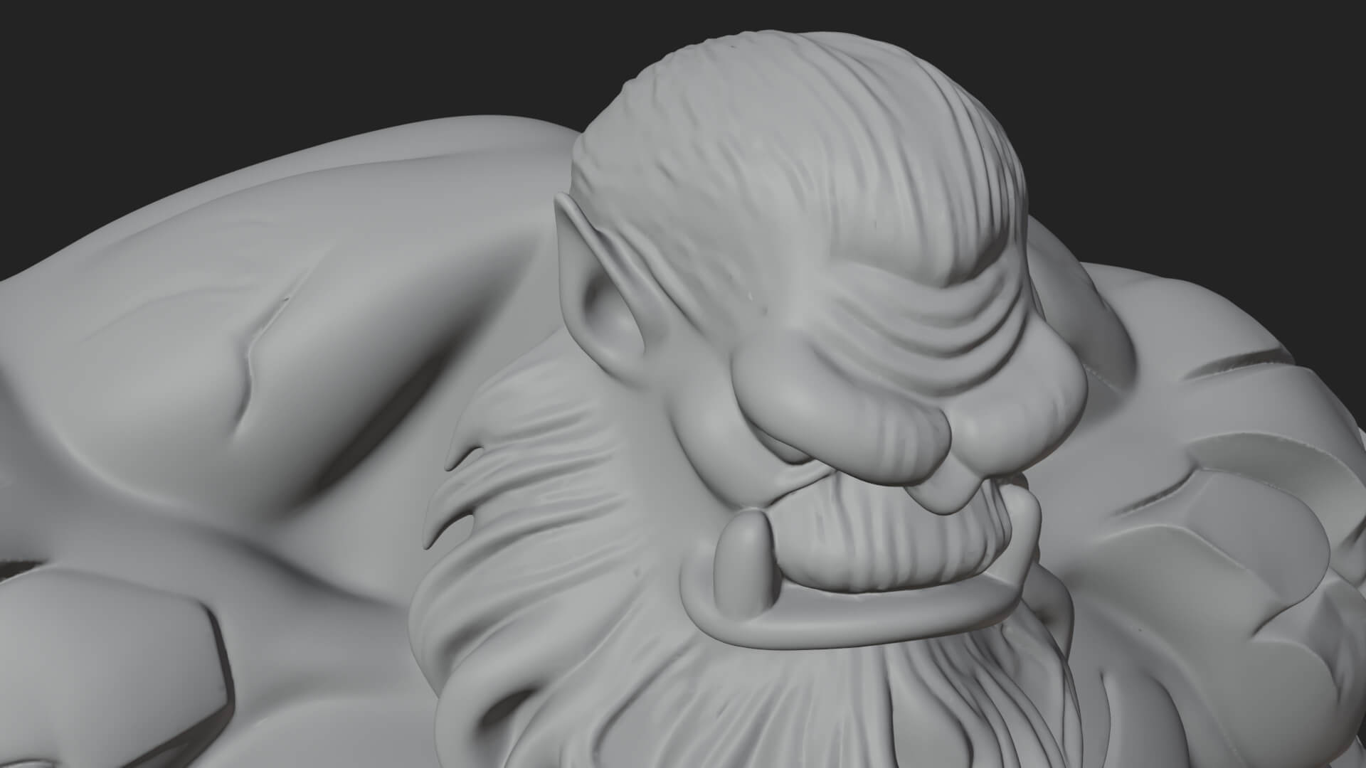 Frost Ice Giant Statue Design 1 3D Print Model 3D Model