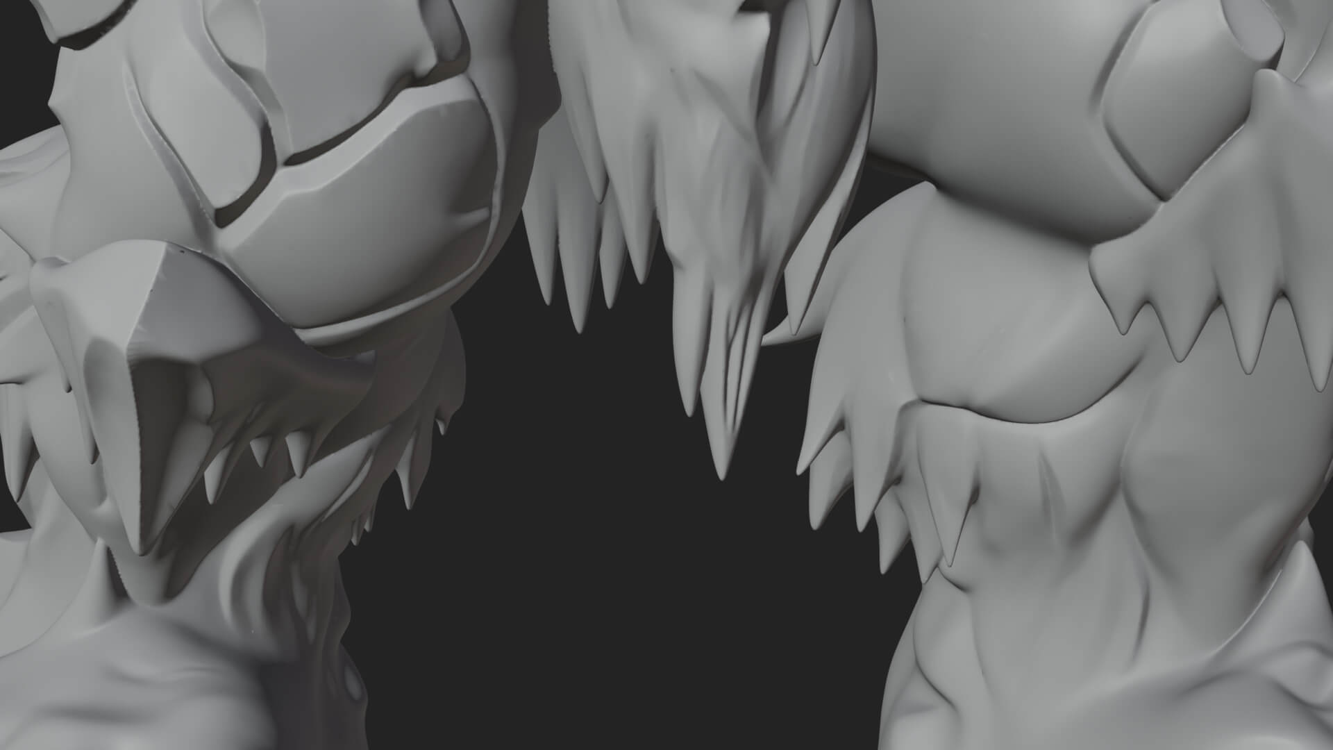 Frost Ice Giant Statue Design 1 3D Print Model 3D Model