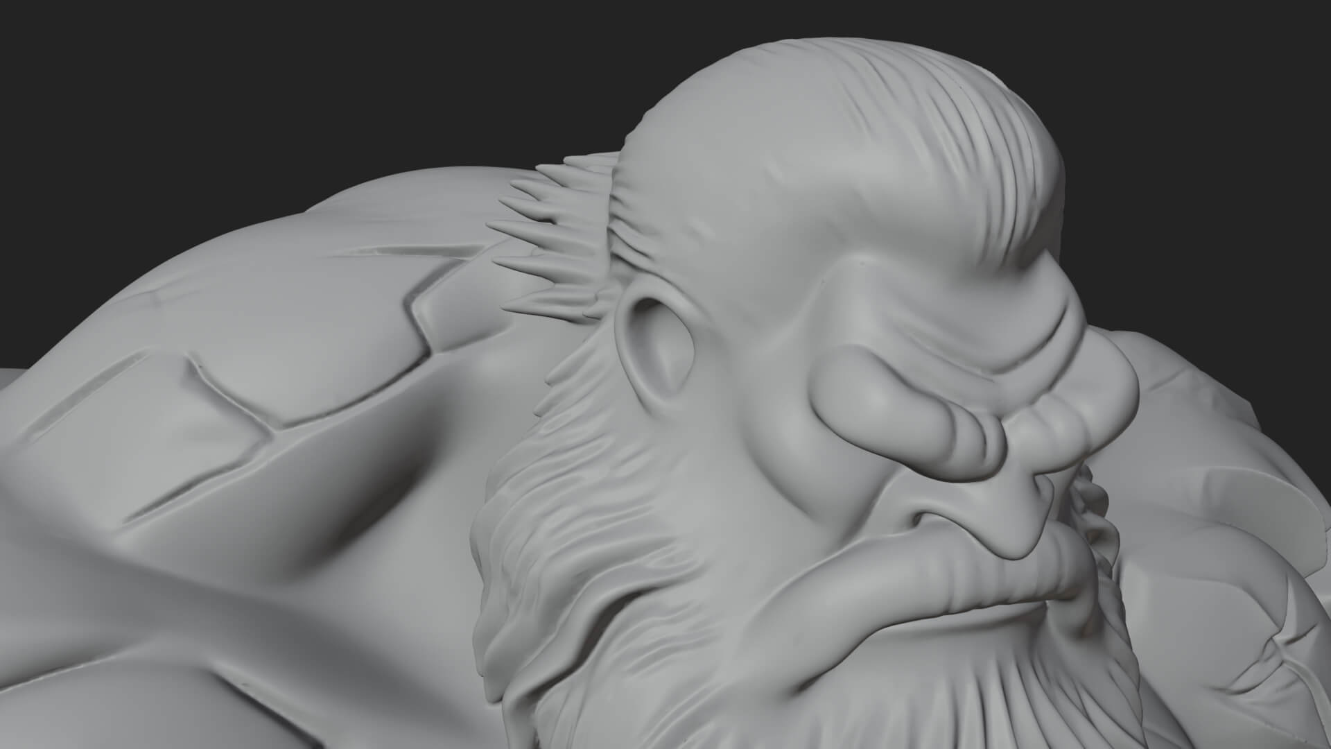 Frost Ice Giant Statue Design 2 3D Print Model 3D Model