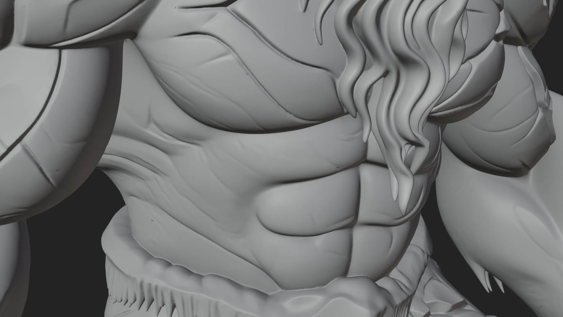 Frost Ice Giant Statue Design 2 3D Print Model 3D Model