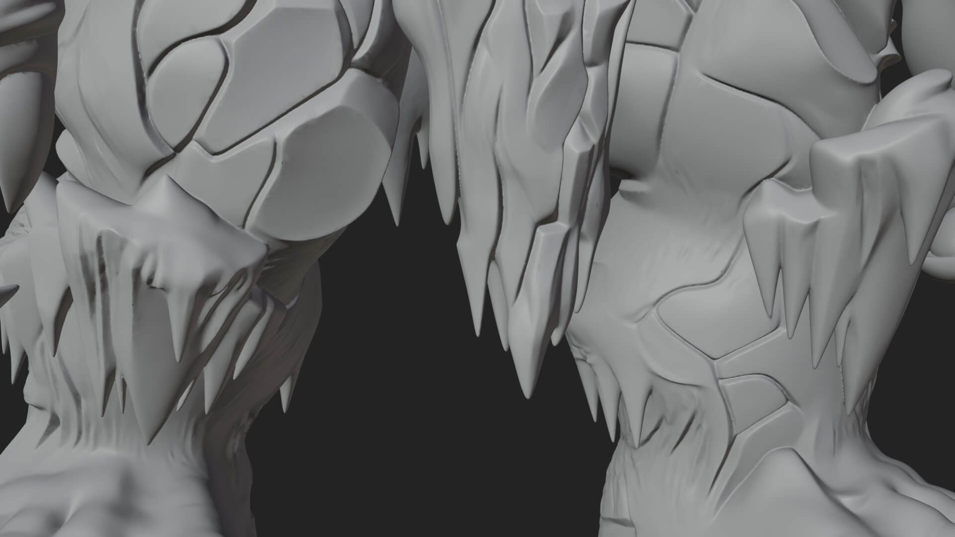Frost Ice Giant Statue Design 2 3D Print Model 3D Model