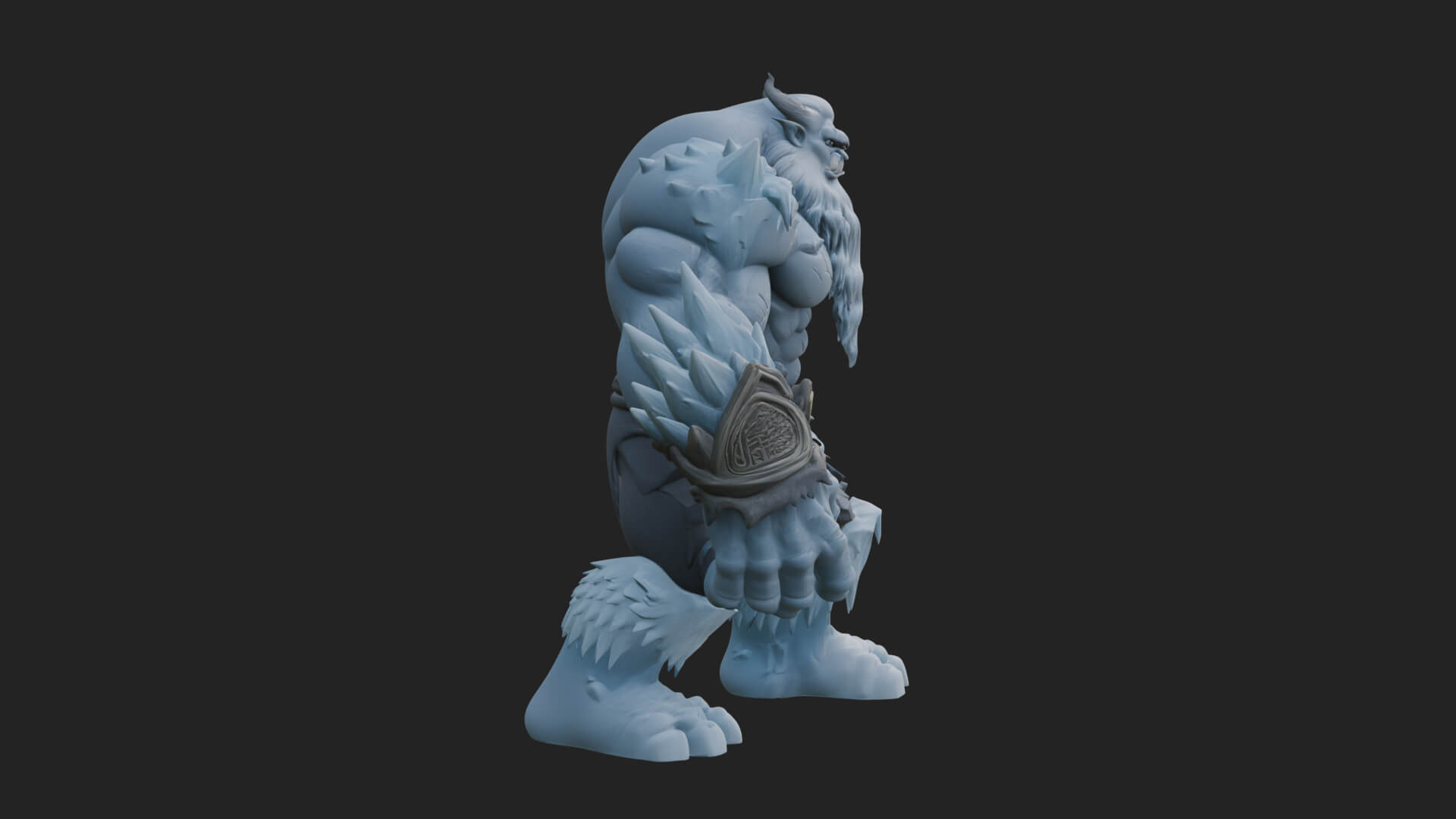 Frost Ice Giant Statue Design 3 3D Print Model 3D Model