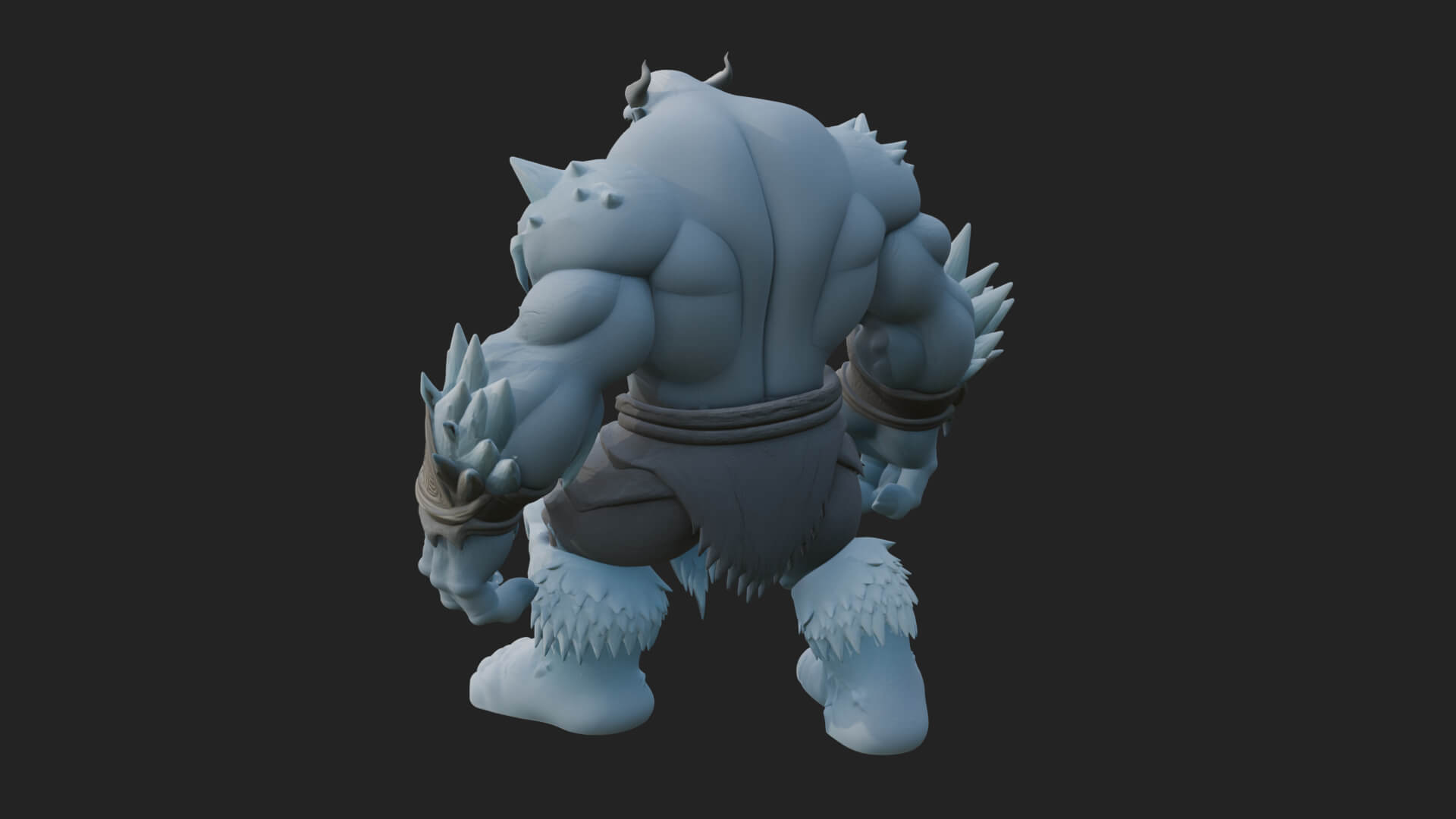 Frost Ice Giant Statue Design 3 3D Print Model 3D Model