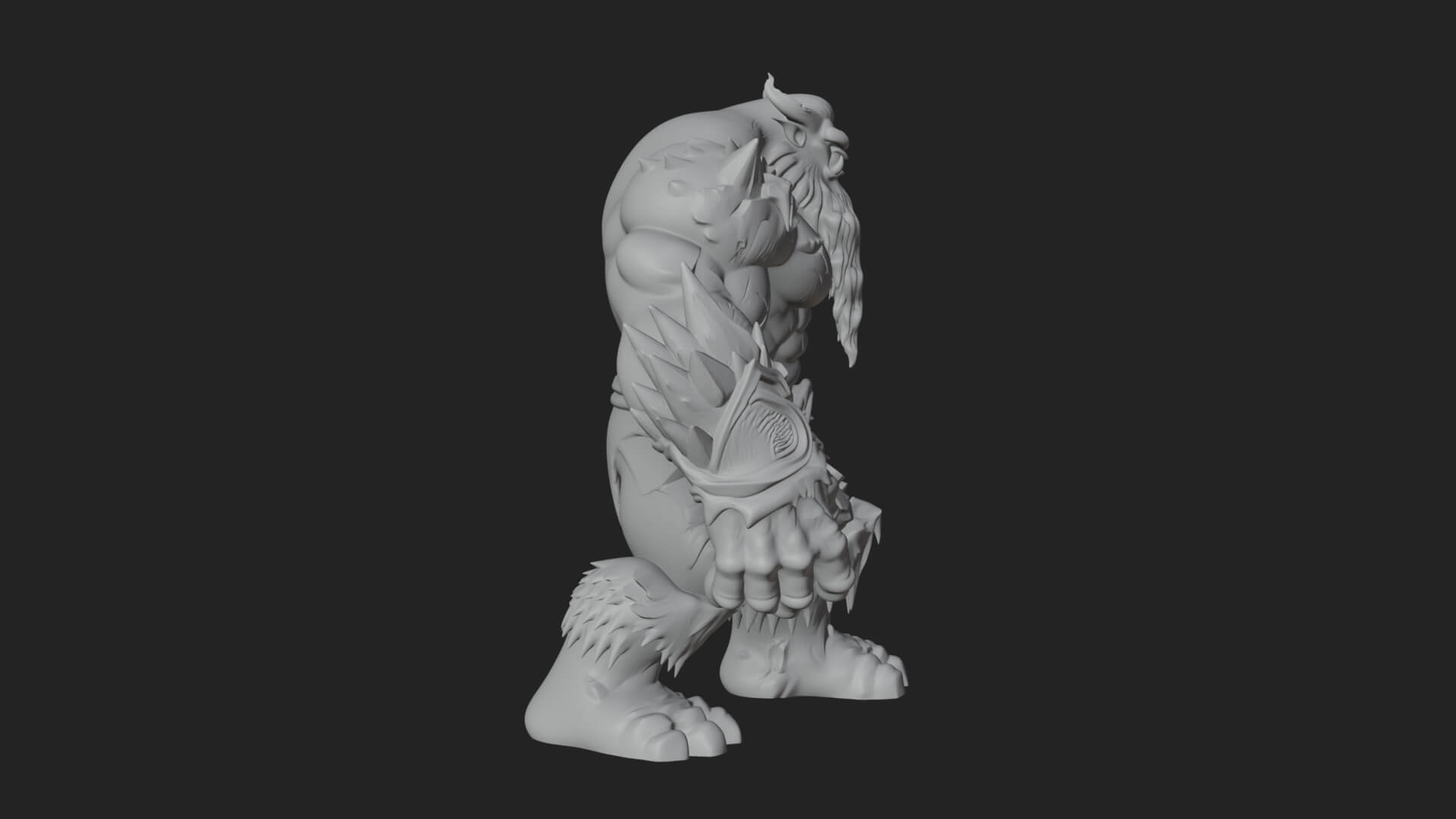Frost Ice Giant Statue Design 3 3D Print Model 3D Model