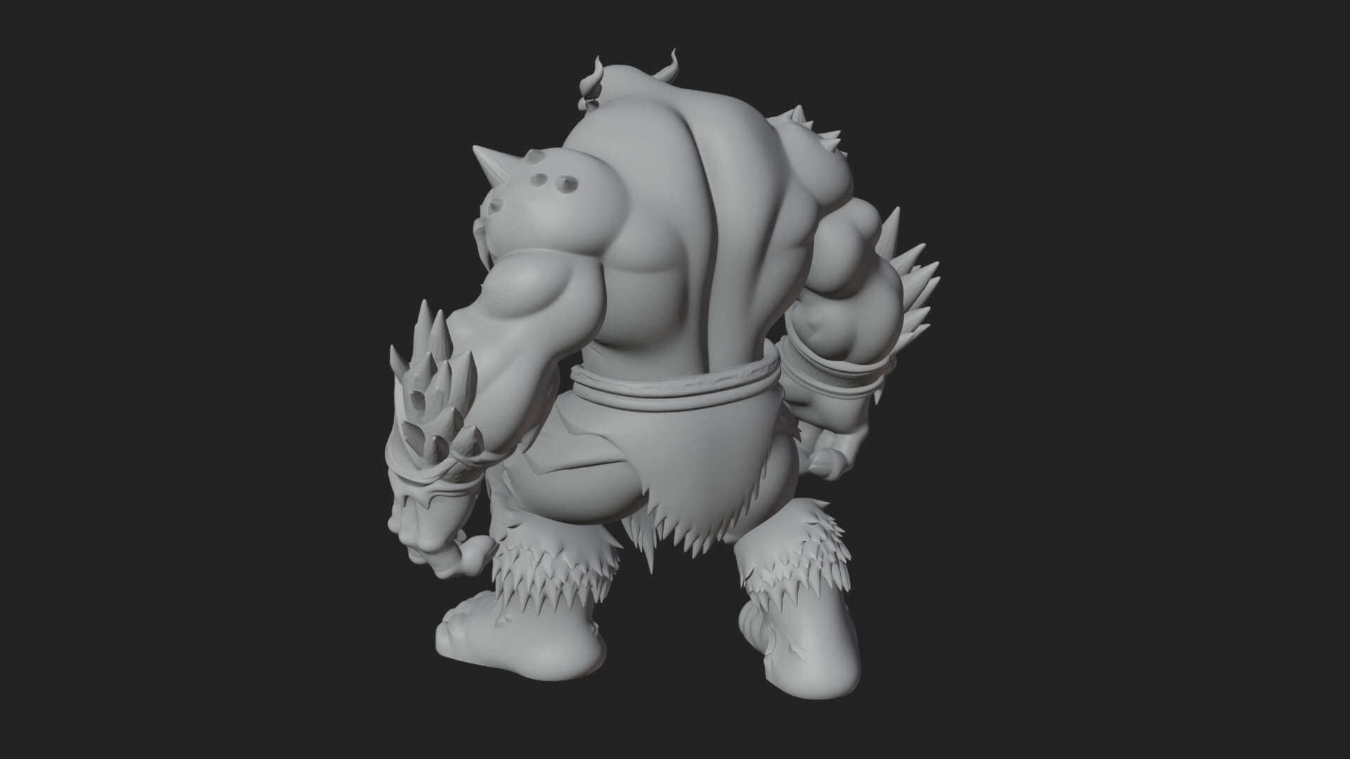 Frost Ice Giant Statue Design 3 3D Print Model 3D Model
