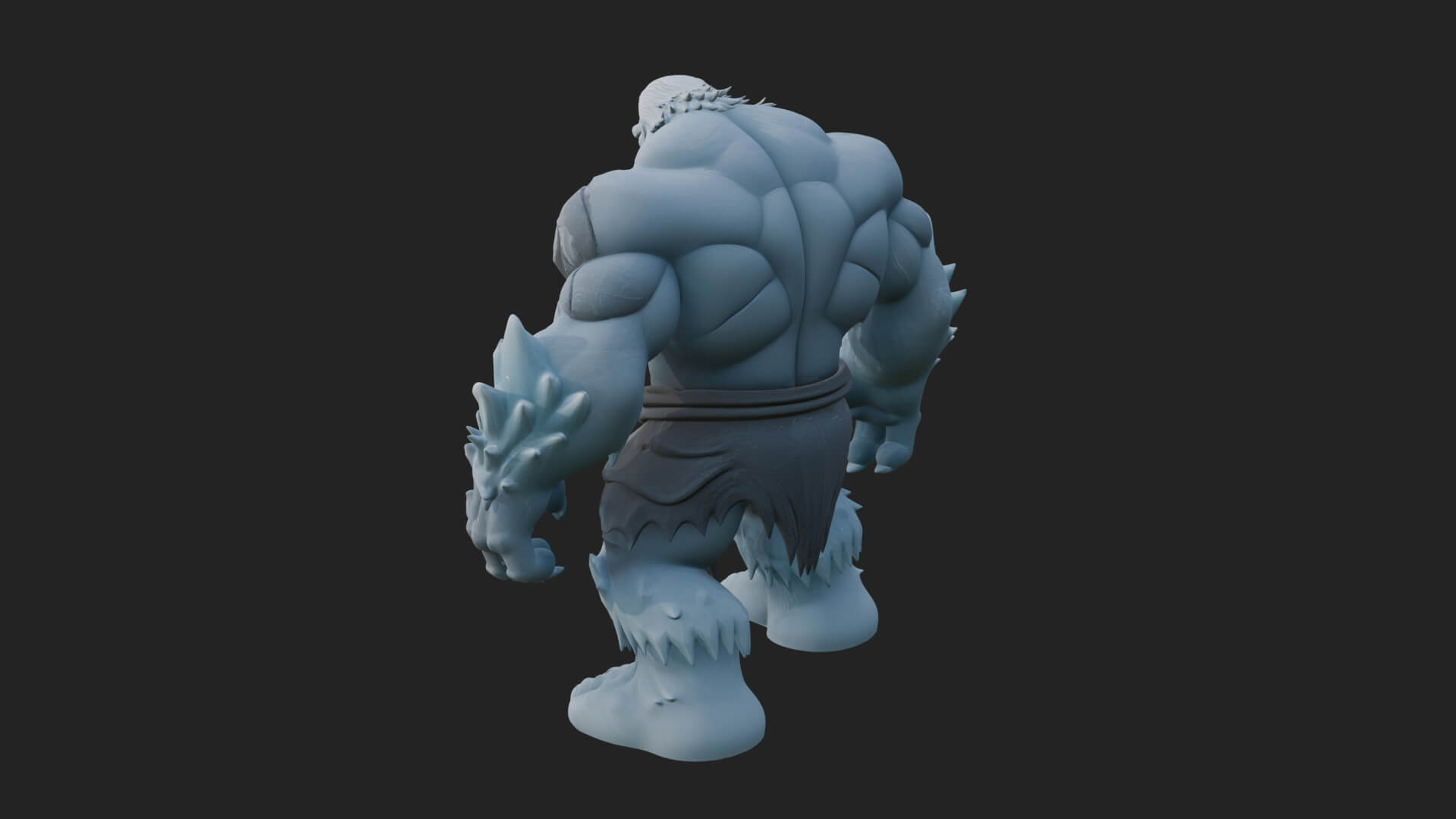 Frost Ice Giant Statue Design 4 3D Print Model 3D Model