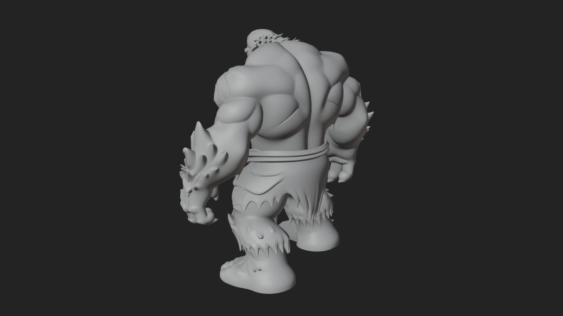 Frost Ice Giant Statue Design 4 3D Print Model 3D Model