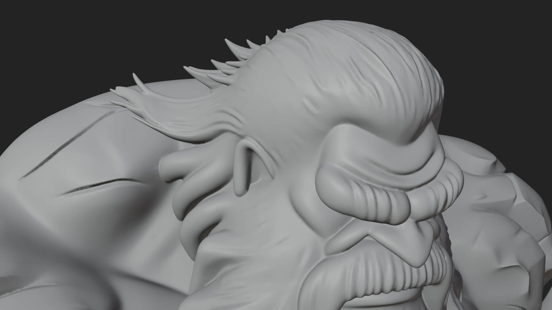 Frost Ice Giant Statue Design 4 3D Print Model 3D Model