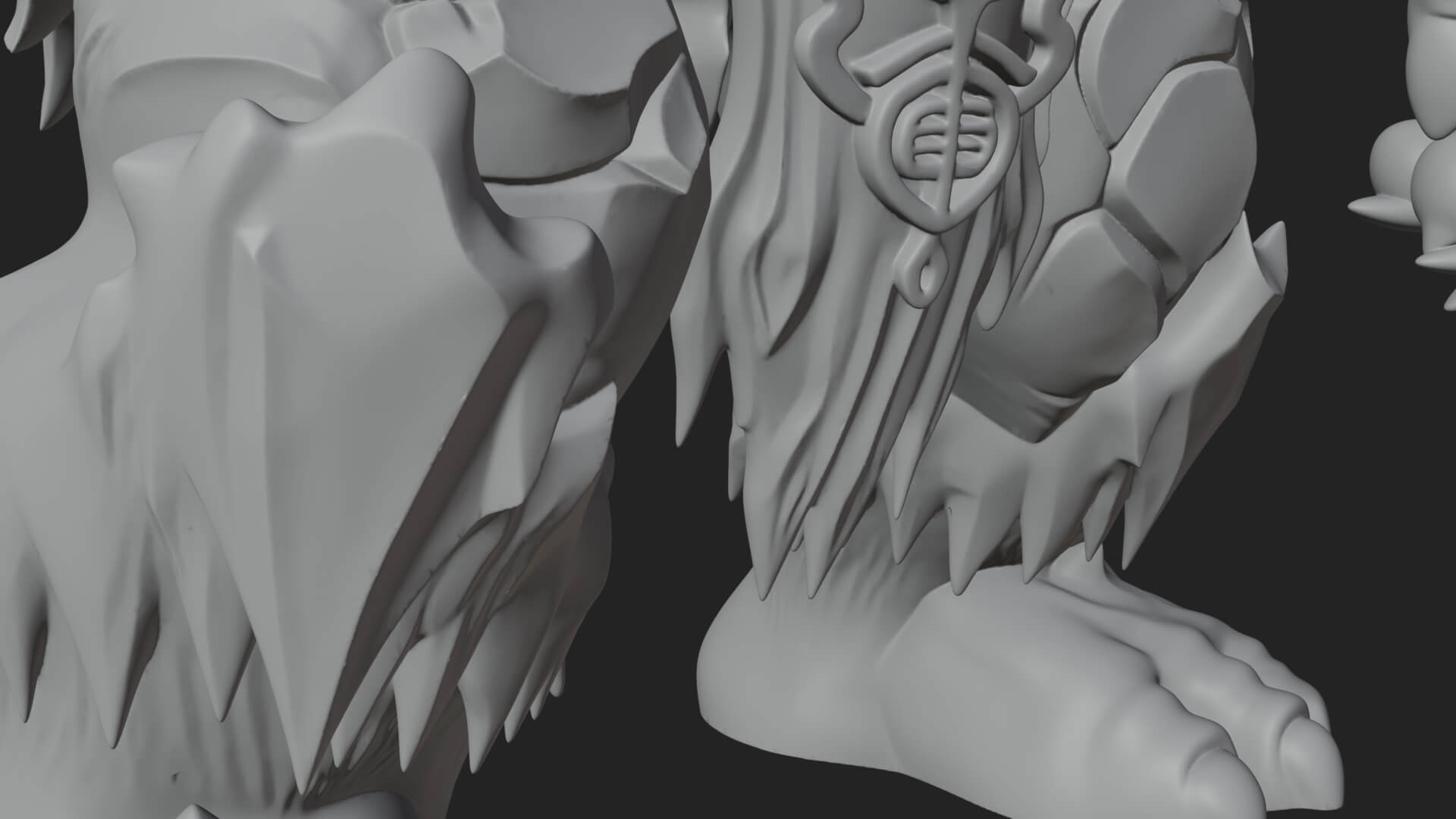Frost Ice Giant Statue Design 4 3D Print Model 3D Model