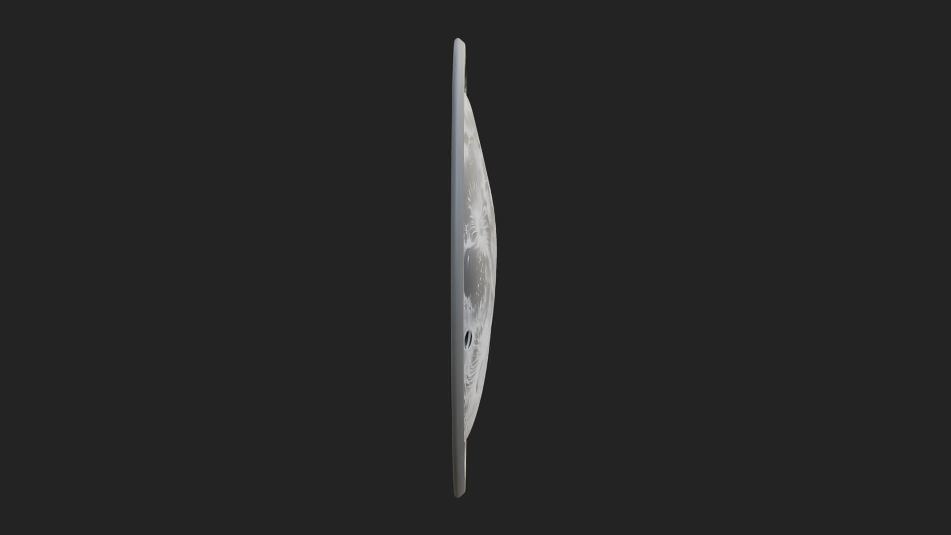 Full Moon Crater Disc Plaque Design 2 3D Print Model 3D Model