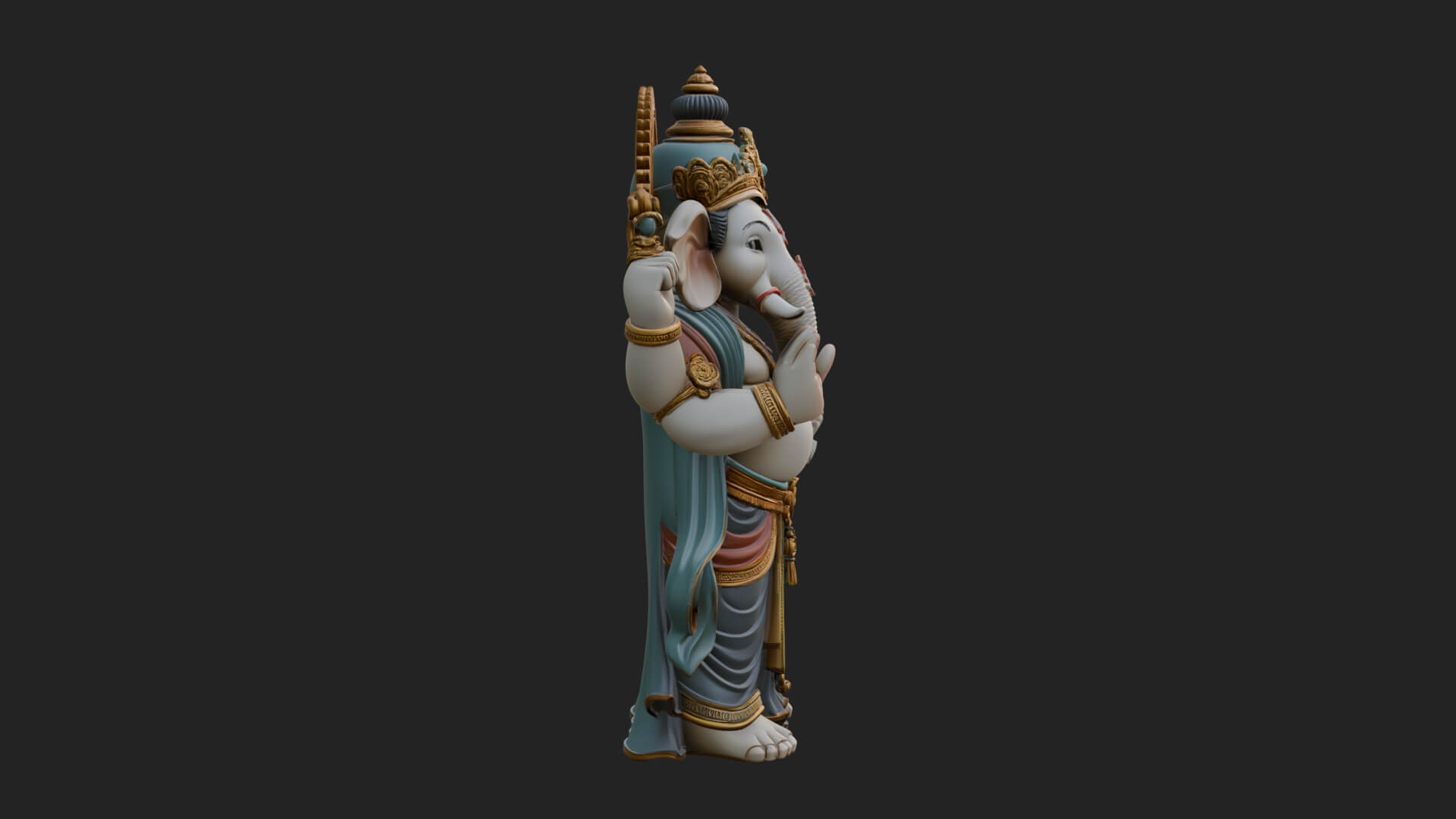 Ganesha Statue Design 10 3D Print Model 3D Model