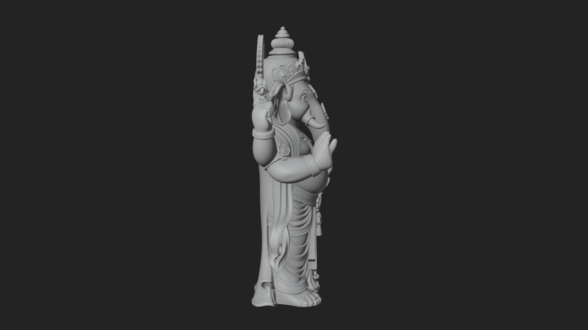 Ganesha Statue Design 10 3D Print Model 3D Model