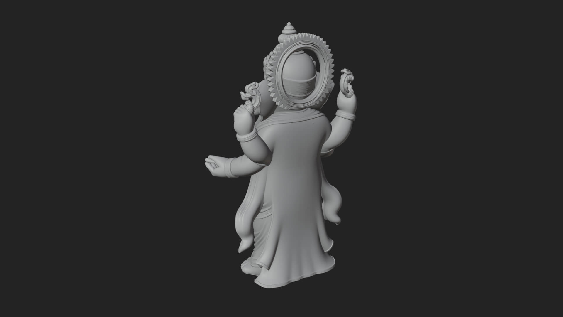 Ganesha Statue Design 10 3D Print Model 3D Model