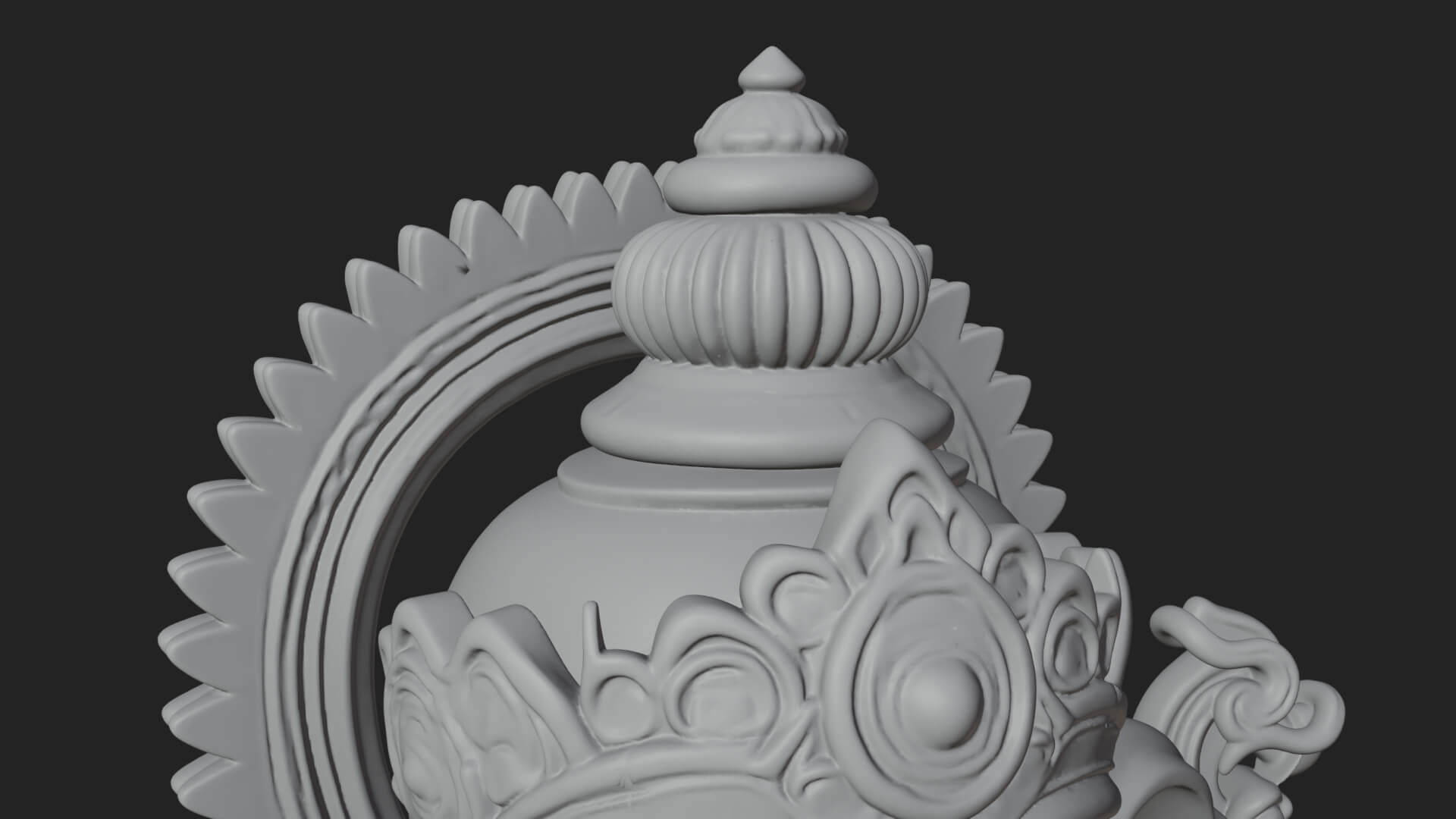 Ganesha Statue Design 10 3D Print Model 3D Model