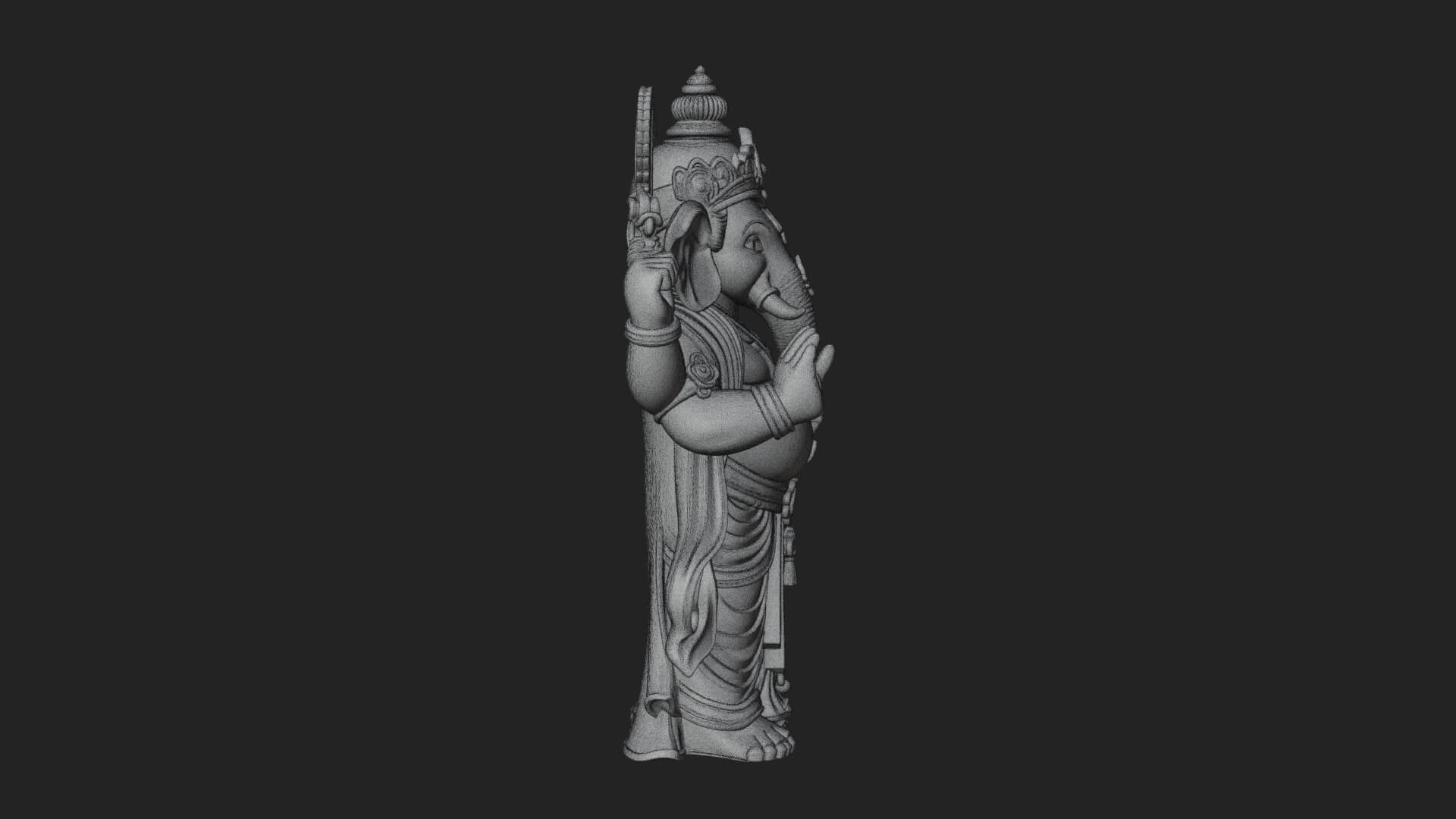 Ganesha Statue Design 10 3D Print Model 3D Model