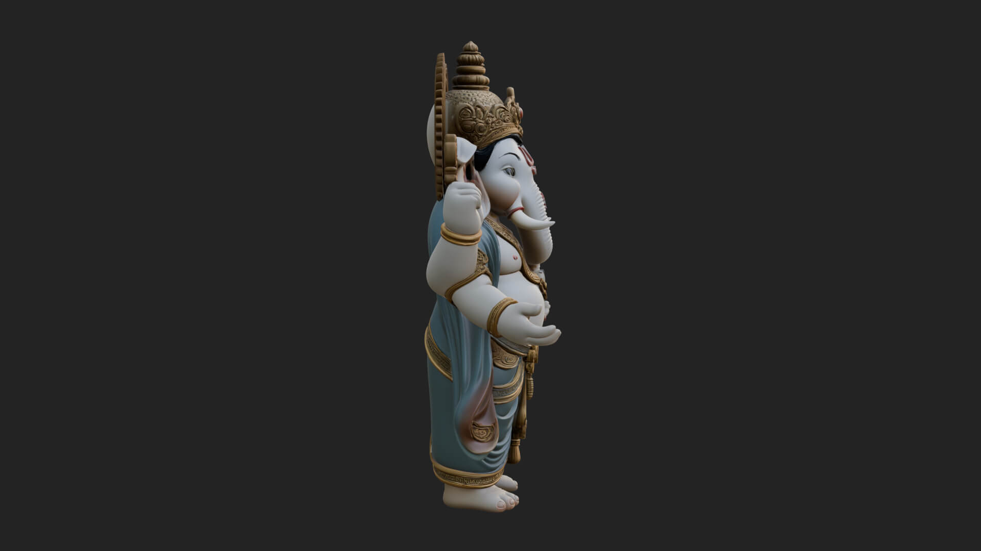 Ganesha Statue Design 11 3D Print Model 3D Model