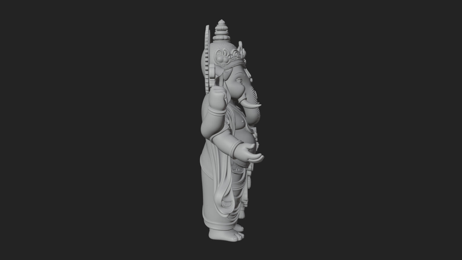 Ganesha Statue Design 11 3D Print Model 3D Model