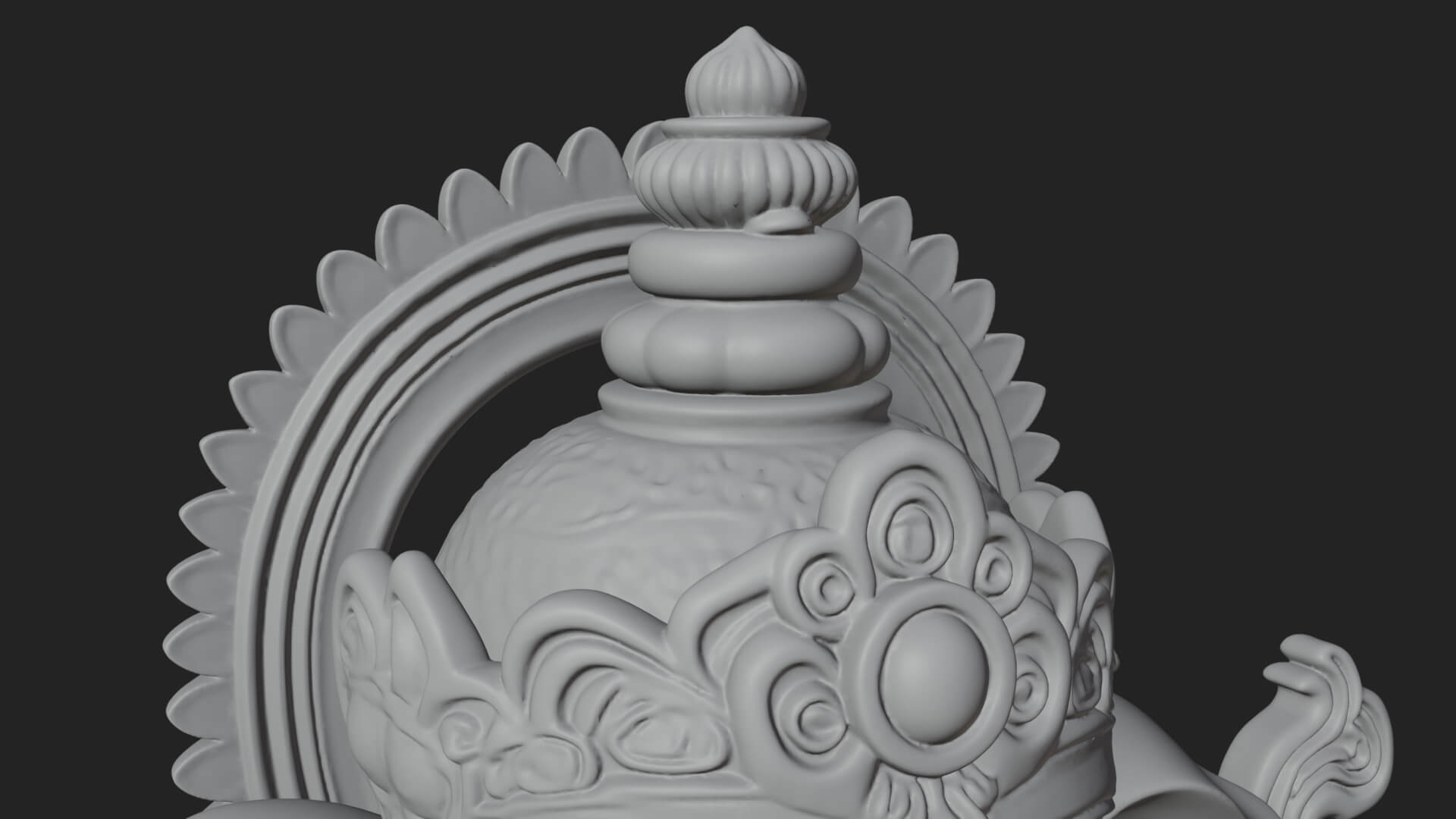 Ganesha Statue Design 11 3D Print Model 3D Model