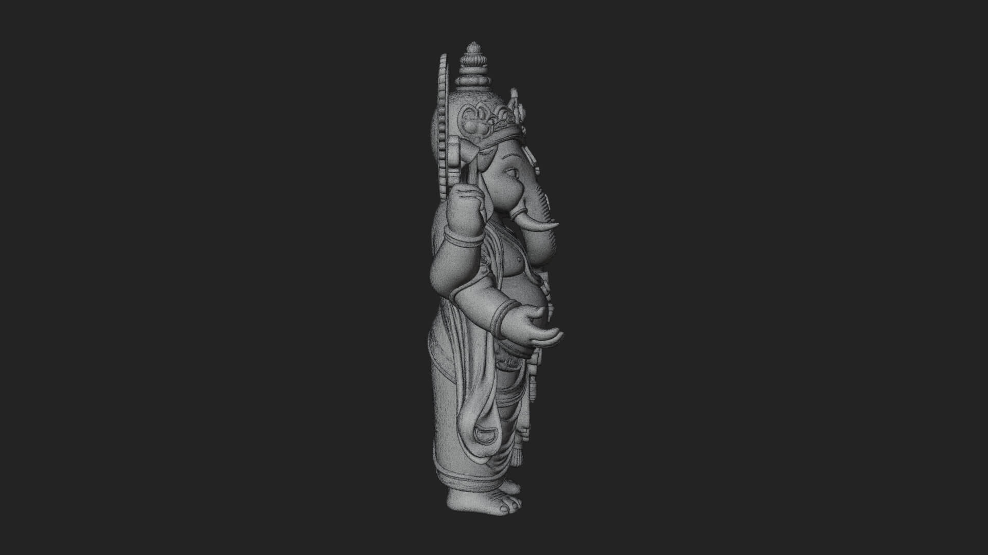 Ganesha Statue Design 11 3D Print Model 3D Model