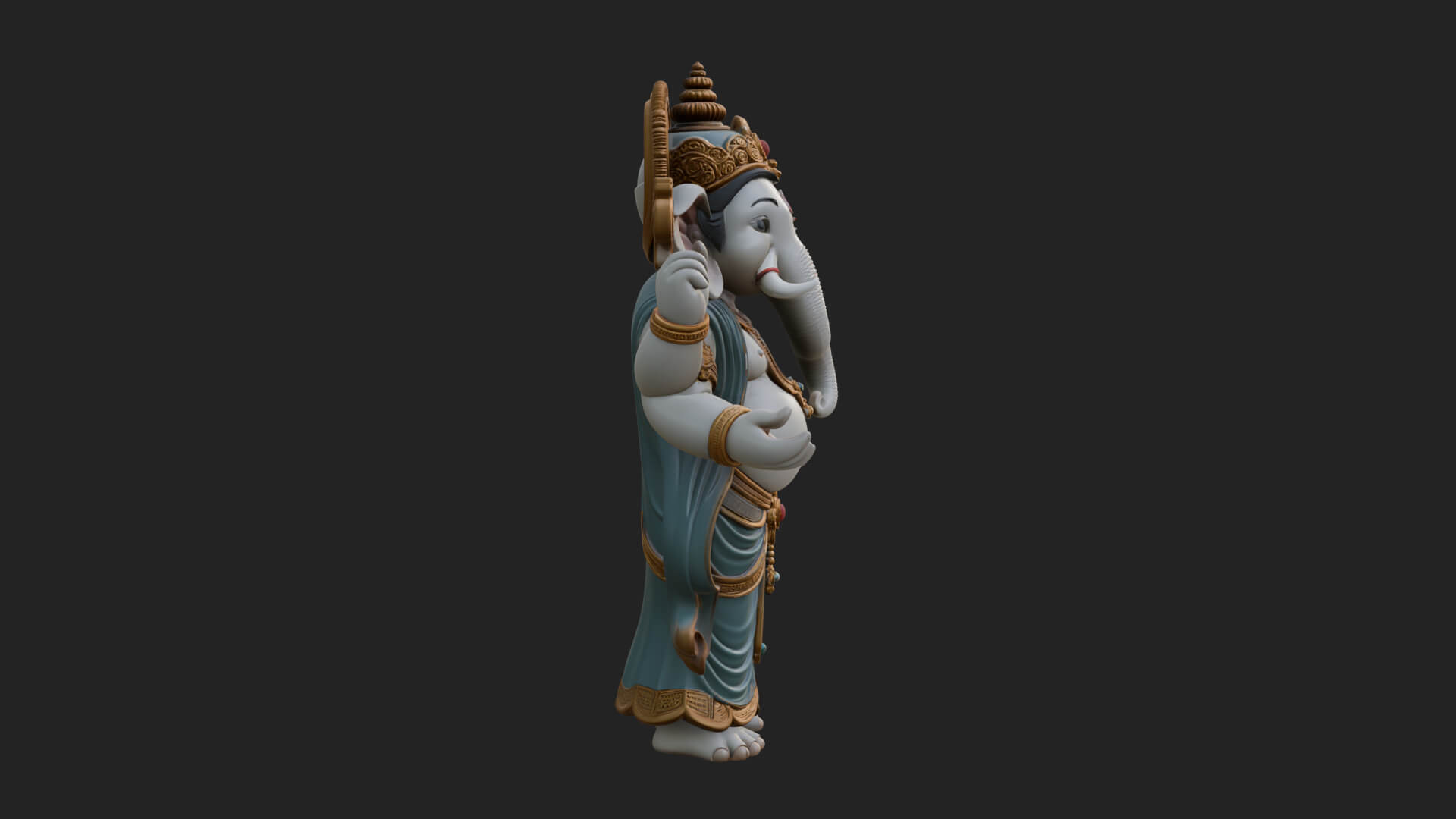 Ganesha Statue Design 12 3D Print Model 3D Model