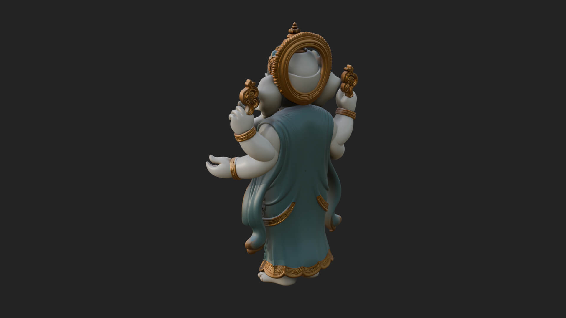 Ganesha Statue Design 12 3D Print Model 3D Model
