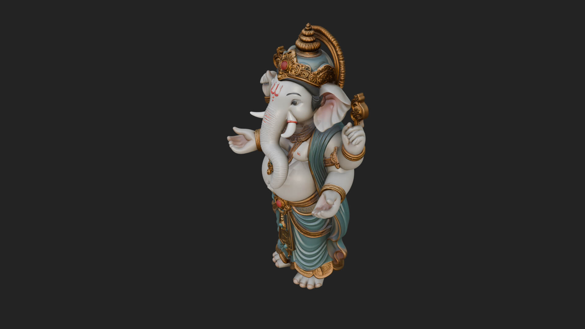 Ganesha Statue Design 12 3D Print Model 3D Model