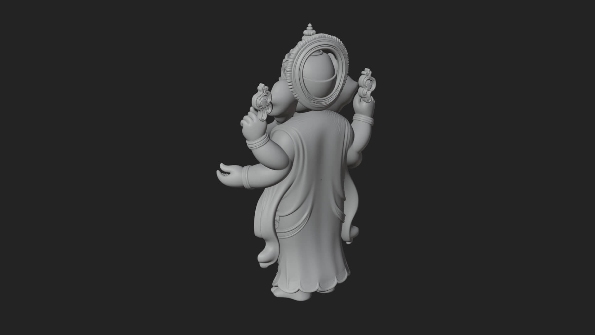 Ganesha Statue Design 12 3D Print Model 3D Model