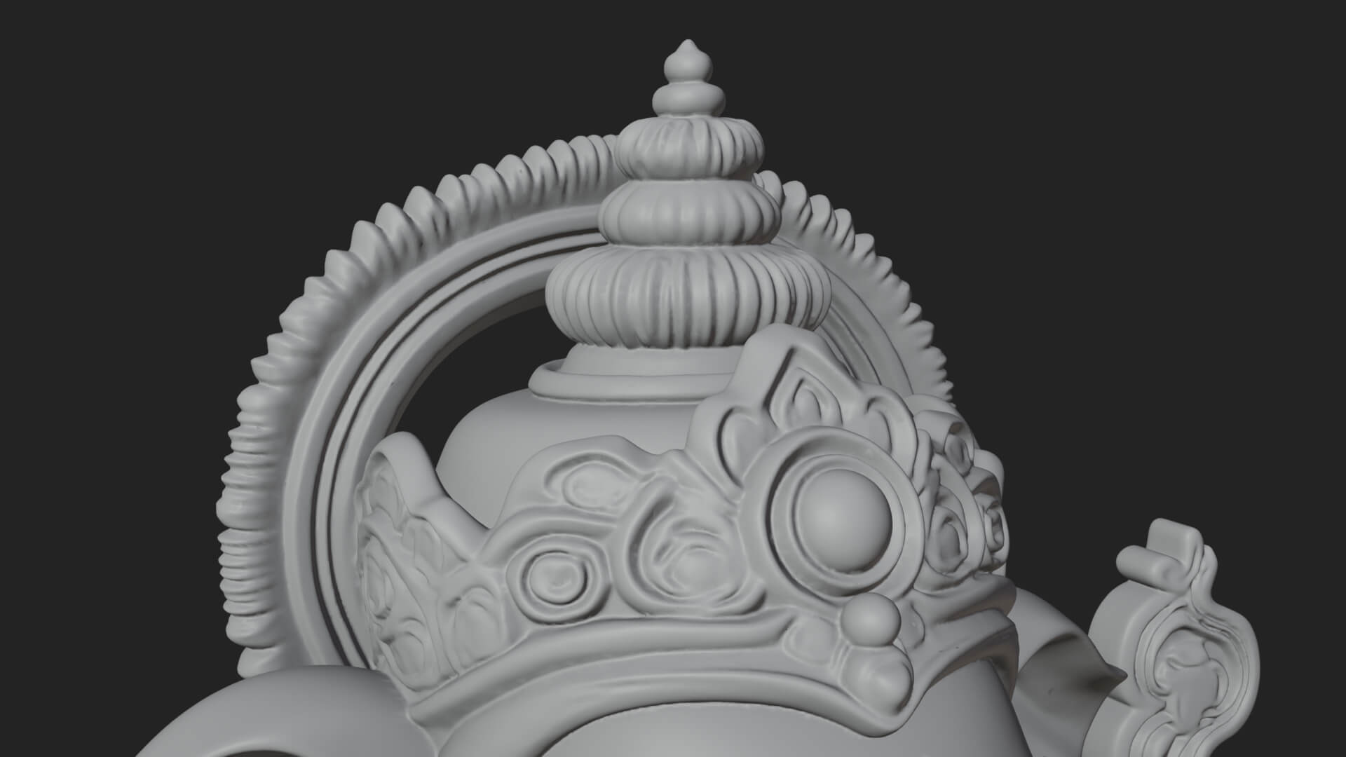 Ganesha Statue Design 12 3D Print Model 3D Model