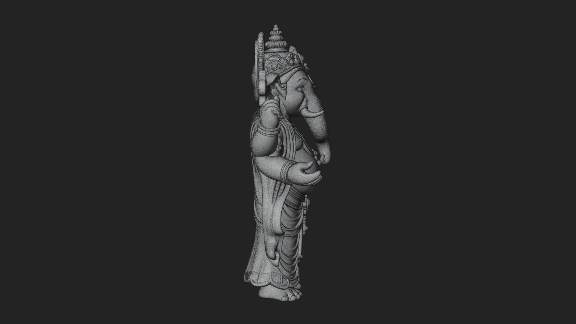 Ganesha Statue Design 12 3D Print Model 3D Model