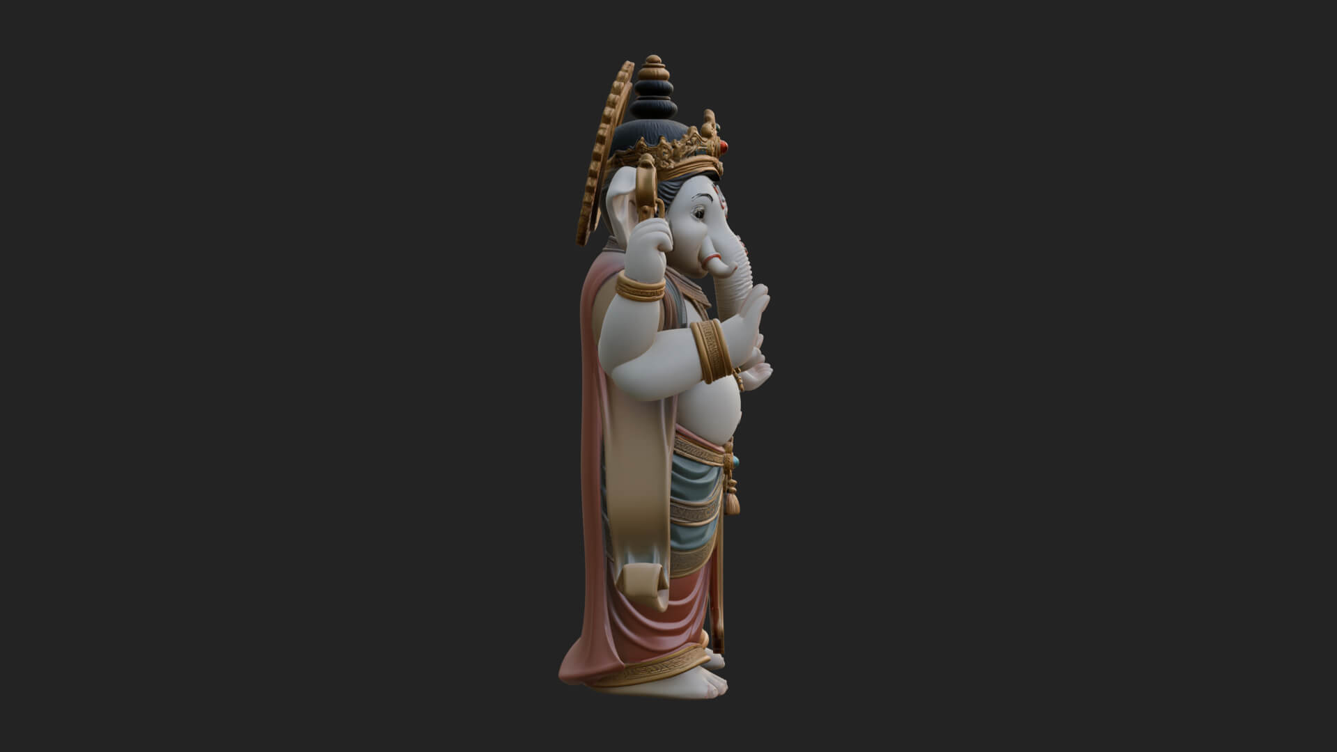 Ganesha Statue Design 13 3D Print Model 3D Model