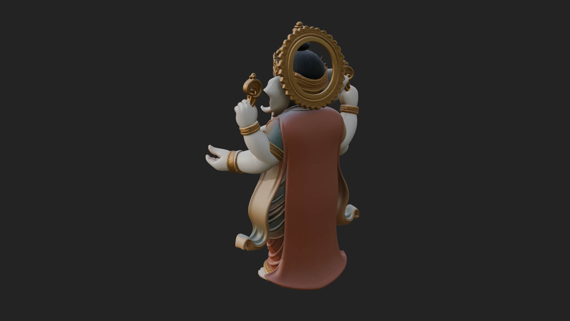 Ganesha Statue Design 13 3D Print Model 3D Model