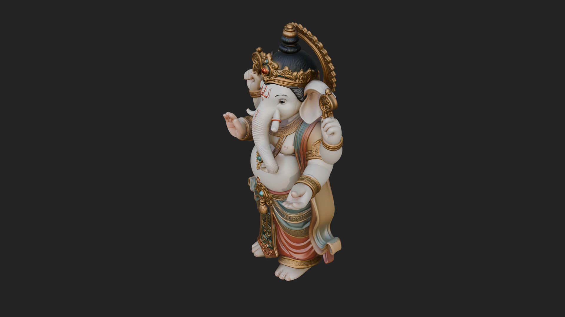 Ganesha Statue Design 13 3D Print Model 3D Model