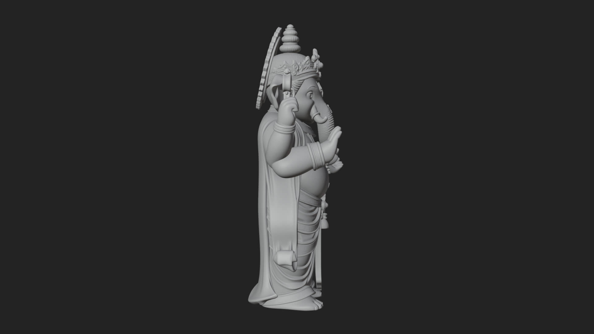 Ganesha Statue Design 13 3D Print Model 3D Model