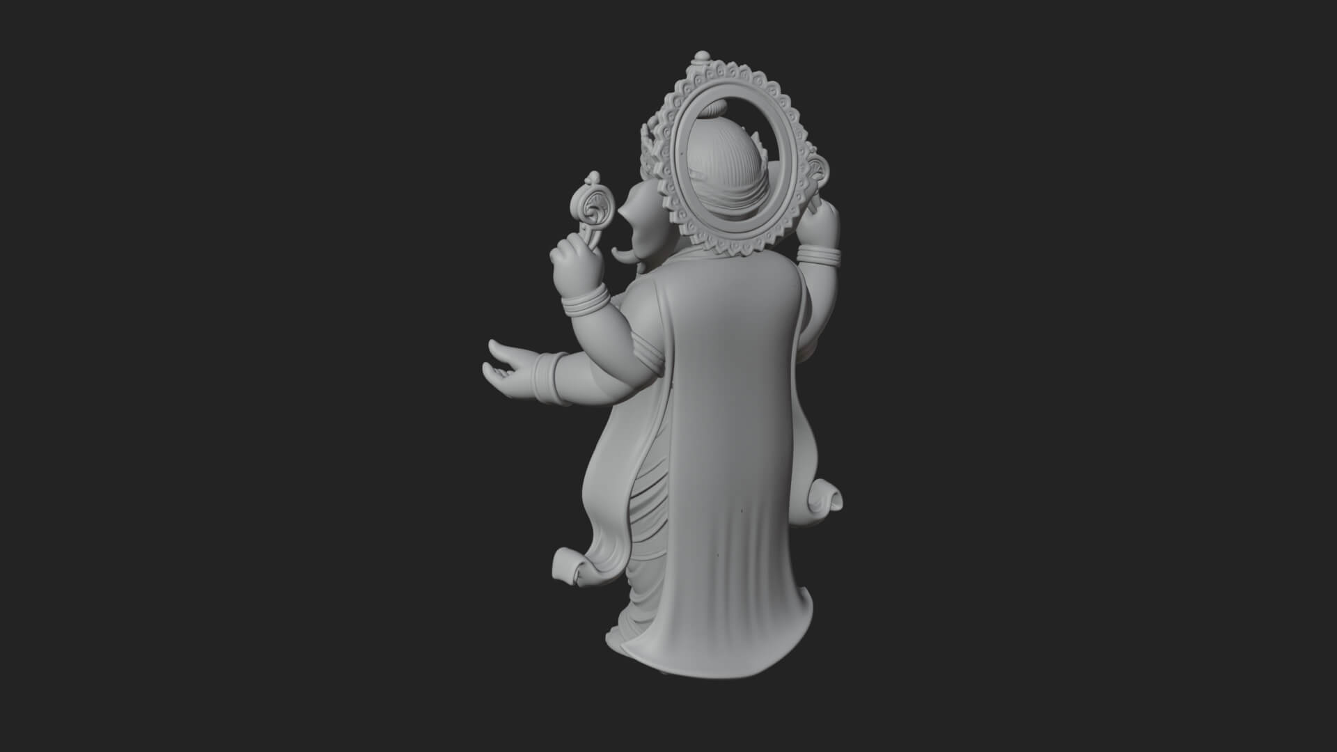 Ganesha Statue Design 13 3D Print Model 3D Model